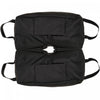 Outsunny 2pc Umbrella Base, Weight Bag w/ Scoop Up 55lbs, Black