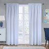 Ultimate White Multi-Header Lining Curtain Panel - 45\" X 88\"