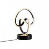 11\" Matte Black Loop Design LED Table Lamp
