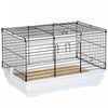 Pawhut Small Animal Cage, Bunny Cage, Pet Pen With Sliding-out Trays, Bottom Wood Board, Doors, For Guinea Pigs, 24\" X 15\" X 16\"