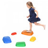 Outsunny Stepping Stones Kids, 5pcs Balance Stepping Stones For Kids, Obstacle Course Sensory Play River Stones Indoor Outdoor Games For 3-8 Years Old, Stackable