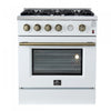 Forno Marco 30-inch Gas Range White 4.32 cu.ft - FFSGS6277-30WHT