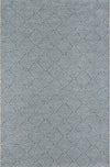Laura Contemporary 6'7\" x 9'6\" Area Rug in Blue Indoor Area Rug