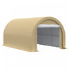 Outsunny 10' X 16' Carport Storage Tent Anti-uv Pe Portable Garage, Beige