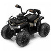 Costway 12v Kids Ride On Atv Electric 4-wheeler Quad 2 Speeds W/ Mp3 & Headlights Black