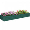 Outsunny 8x2x1ft Raised Garden Bed Large Galvanized Elevated Planter Box
