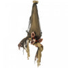Outsunny 28\" Animated Scare Prop Hanging Bat, Indoor Halloween Decorations