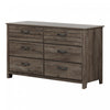 Ulysses 6-Drawer Dresser Fall Oak - South Shore
