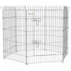PawHut Dog Playpen Puppy Play Pen, 8 Panels Pet Exercise Fences for Outside Indoor, 36\"H