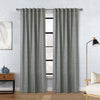 Habitat Odessa Grey Light Filtering Dual Header Curtain Panel - 52 x 108