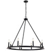 Dainolite Colby 8 Light Chandelier Matte Black Lamp
