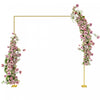 Outsunny Wedding Arch, Metal Arch Backdrop Stand For Birthday Party, Gold