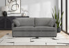 Sleeper Sofa, 78\" Length, Convertible Sofa Bed, Light Grey Fabric, Contemporary, Modern Sleeper Sofa