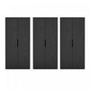 Rivington Modern 38\" Bookcase Cabinet in Black - Set of 3