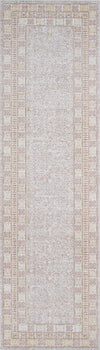 Valeria Traditional 2'7\" x 8'0\" Runner Rug in Grey Indoor Area Rug