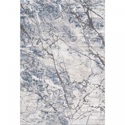 Darius Lightning Blue Area Rug - 6'7" x 9'6"|Carpette Darius bleue à motif d'éclair - 6 pi 7 po x 9 pi 6 po