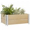 Outsunny Foldable Wooden Raised Garden Bed W/ Open Bottom Two-box