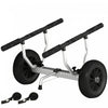 Soozier Kayak Cart with Adjustable Width and Large Wheels, Black