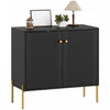 HOMCOM Sideboard with Fluted Doors, 32\" Modern Buffet Cabinet, Black