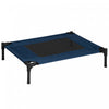 Pawhut Elevated Pet Bed Dog Cat Cot Cozy Beds Camping Comfortable, Blue And Black