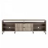 Dumbo Modern 85\" Fluted TV Stand in Rustic Gray