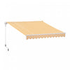Outsunny 10' X 8' Manual Retractable Awning Shelter W/ Crank, Orange