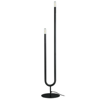Dainolite Wand 2 Light Floor Lamp Matte Black