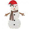 Outsunny Lighted Snowman, Outdoor Christmas Decoration with LED Lights
