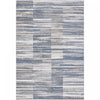 Darius Waves Cube Grey Area Rug - 6'7\" x 9'6\"