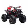Aosom 12v Kids Powered Ride-On Four Wheeler Atv Car With Mp3 Real Working Headlights, Battery Powered Motorcycle For Boys And Girls Red
