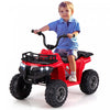 Costway Kids Ride On Electric Atv 6v 4-wheeler Quad Car With One-button Start Tread Tires Red