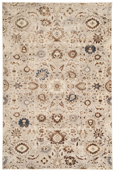 Lunelle Traditional Grey Washable Rug 6'7" x 9'0" Indoor Area Rug | Tapis Lavable/Traditionnel Lunelle 6'7" x 9'0" en Gris