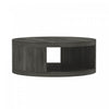 Alure Contemporary 36\" Round Coffee Table in Charcoal