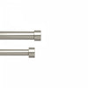 Umbra Cappa Nickel Steel Expandable Double 1\" Curtain Rod - 36\"-66\"