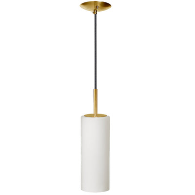 Dainolite Paza 1 Light Pendant Aged Brass Finish White Glass Lamp|Luminaire suspendu Paza de Dainolite en verre blanc, avec fini laiton vieilli et 1 ampoule