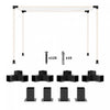 Outsunny 8PCS Pergola Kit Brackets for 4\"x4\" (Actual 3.6\"x3.6\") Lumber