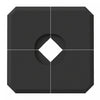 Outsunny 4 Pieces Umbrella Base Parasol Stand Black