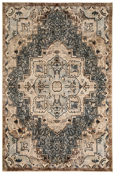 Esmira Traditional Blue Washable Rug 6'7" x 9'0" Indoor Area Rug | Tapis Lavable/Traditionnel Esmira 6'7" x 9'0" en Bleu
