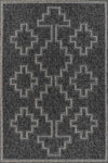 Esina Transitional 8'0\" x 10'0\" Area Rug in Black Indoor Area Rug