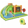 Outsunny 8-in-1 Inflatable Water Slide, Kids Castle Bounce House Includes Slide, Trampoline, Pool, Water Gun, Ball-target, Boxing Post, Tunnel With Carry Bag, 750w Air Blower