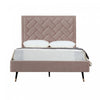 Crosby Modern Upholstered Velvet Full Bed in Blush