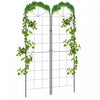 Outsunny 2 Pcs Garden Trellis For Climbing Plants, Outdoor Metal Trellis