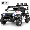 Costway 12v Kids Ride On Truck With 2*12v Motors Spring Suspension & Remote Control White