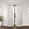 Habitat Austin Linen Light Filtering Dual Header Curtain Panel - 52 x 63