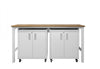 Fortress Modern 3-Piece Garage Set in White Garage Storage