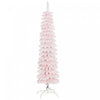 HOMCOM 5' Artificial Christmas Tree with Realistic Branches Pink