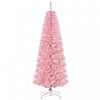 Homcom 6ft Pencil Artificial Christmas Tree With 618 Branch Tips