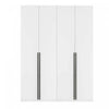 Lee Modern 32\" Wardrobe Closet in White - Set of 2 Armoire