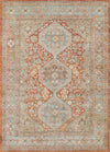 Alicia Traditional 9'3\" x 11'10\" Area Rug in Brown Indoor Area Rug