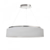 Dainolite Circulo Chandelier 34w Silver White Shade Lamp